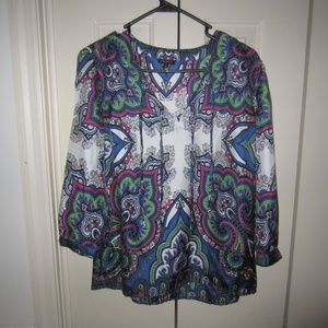 Talbots pattern shirt